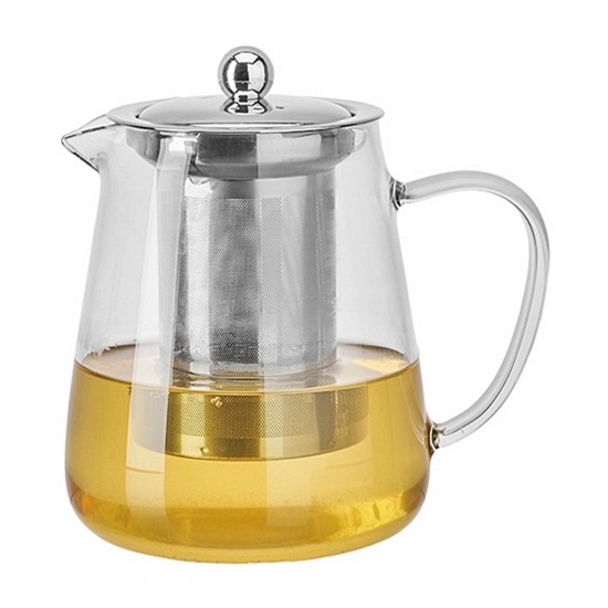 Chaleira 750ml em Vidro Com Infusor Aço Inox Boro